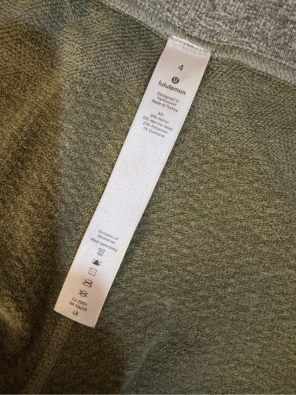 Lululemon Engineered Warmth Jogger Grey Sage / White Size 4 - Picture 9 of 16
